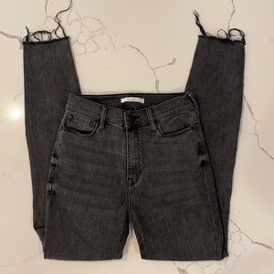 Pacsun Super High Rise Jegging Black Faded Size 25